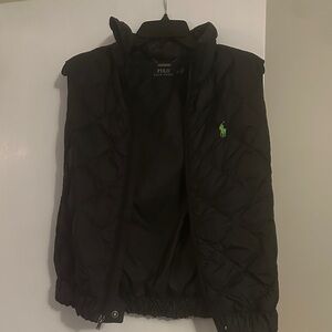 Ralph Lauren Black Quilted Vest